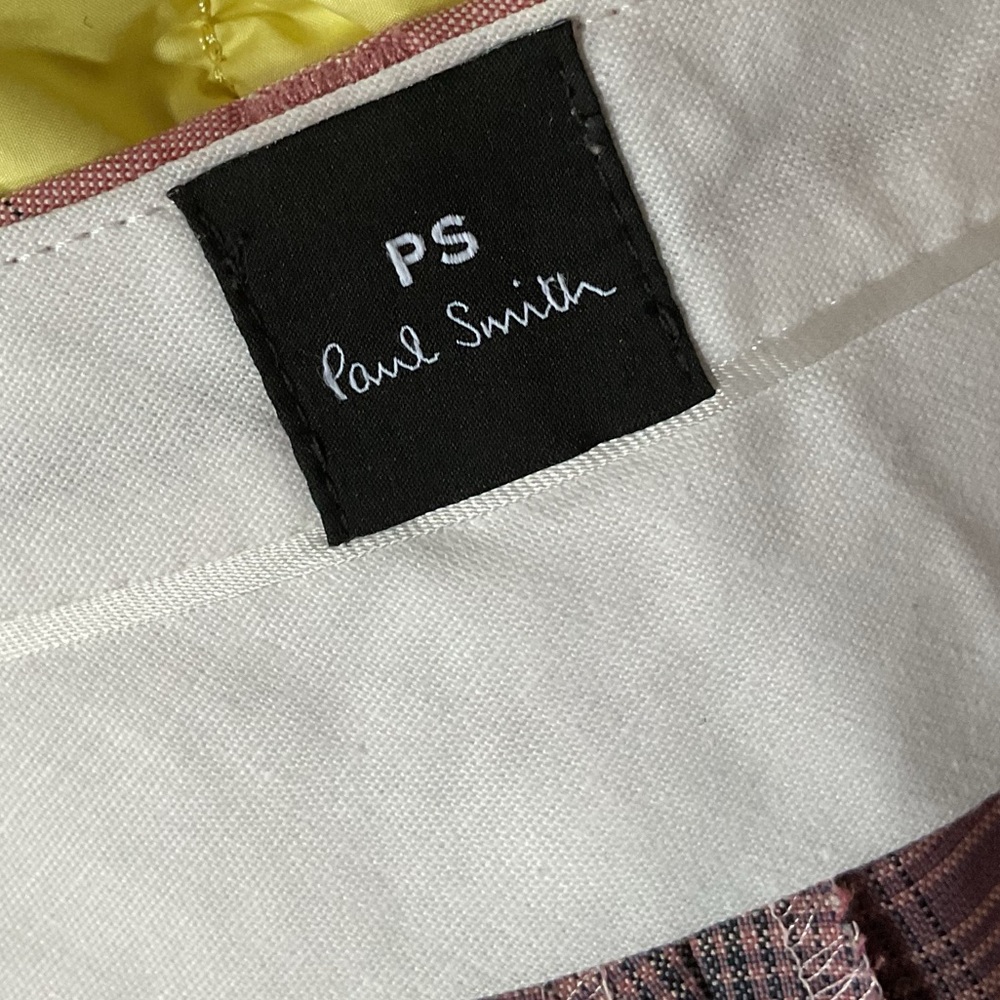 Paul Smith Pink Plaid Trousers, New, 36 - Picture 9 of 11